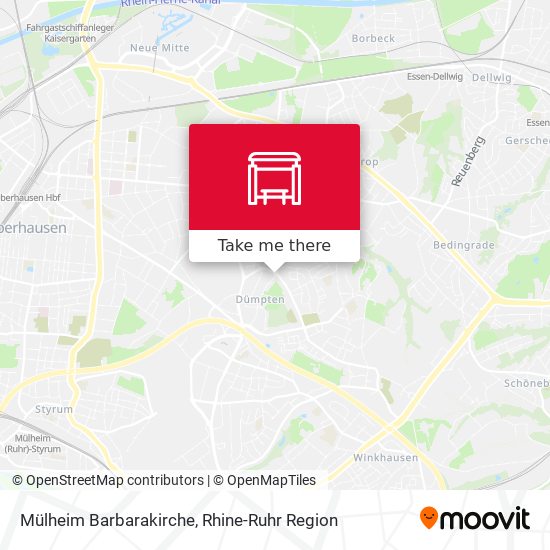 Mülheim Barbarakirche map