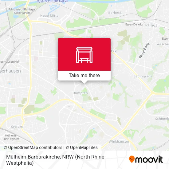 Карта Mülheim Barbarakirche