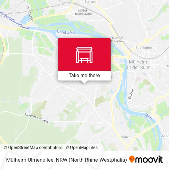 Карта Mülheim Ulmenallee