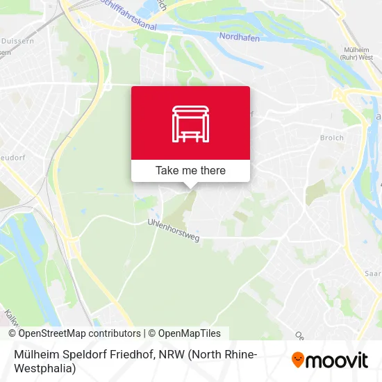 Карта Mülheim Speldorf Friedhof