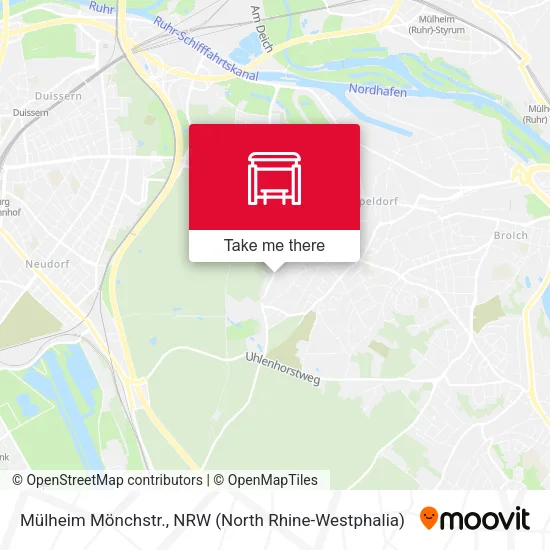 Карта Mülheim Mönchstr.