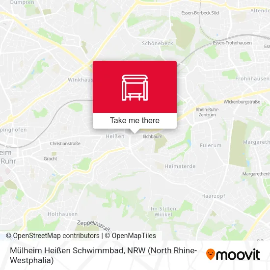 Карта Mülheim Heißen Schwimmbad