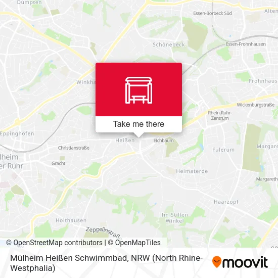 Карта Mülheim Heißen Schwimmbad