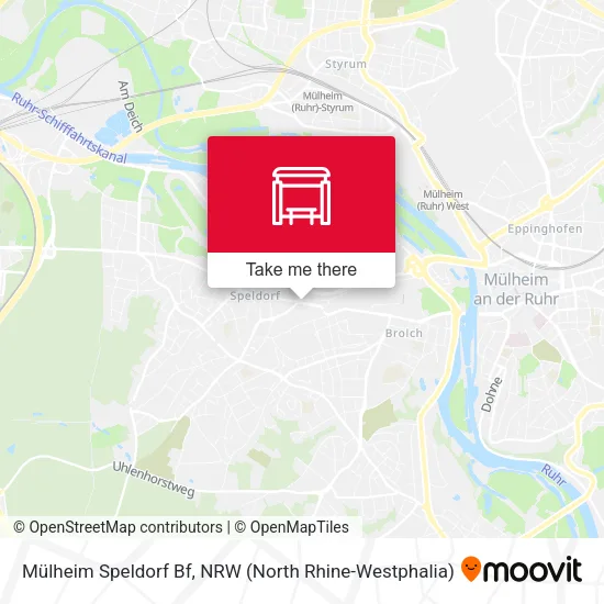 Карта Mülheim Speldorf Bf