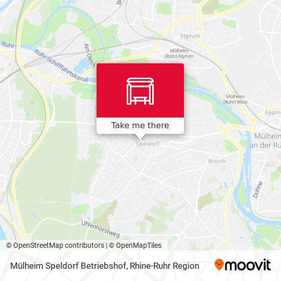 Mülheim Speldorf Betriebshof map