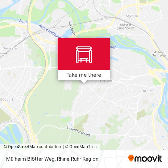 Mülheim Blötter Weg map