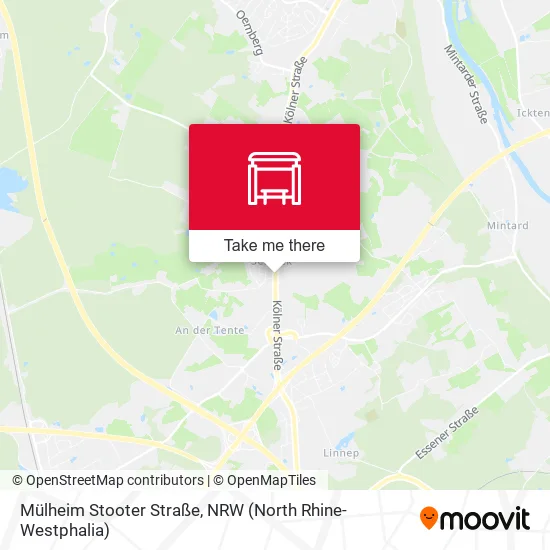 Карта Mülheim Stooter Straße
