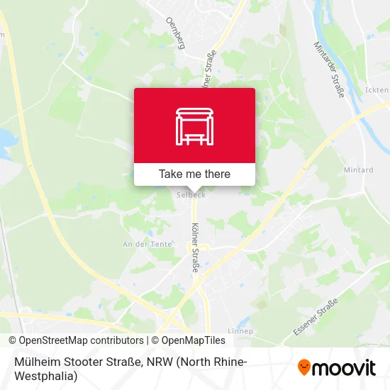 Карта Mülheim Stooter Straße