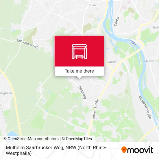 Карта Mülheim Saarbrücker Weg