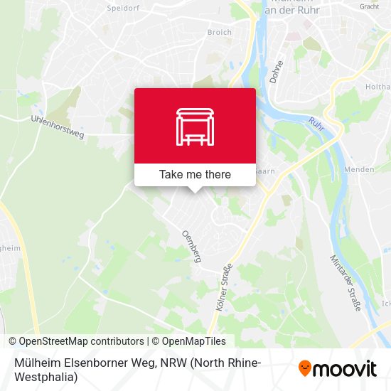 Карта Mülheim Elsenborner Weg
