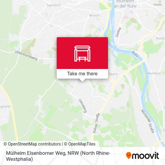Карта Mülheim Elsenborner Weg