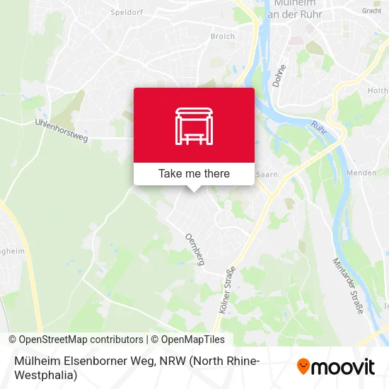 Карта Mülheim Elsenborner Weg