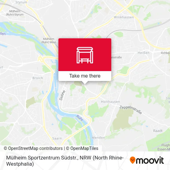 Карта Mülheim Sportzentrum Südstr.
