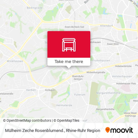 Mülheim Zeche Rosenblumend. map