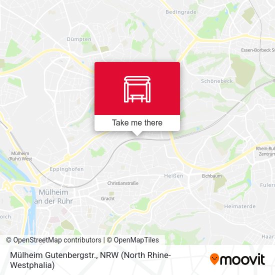 Карта Mülheim Gutenbergstr.