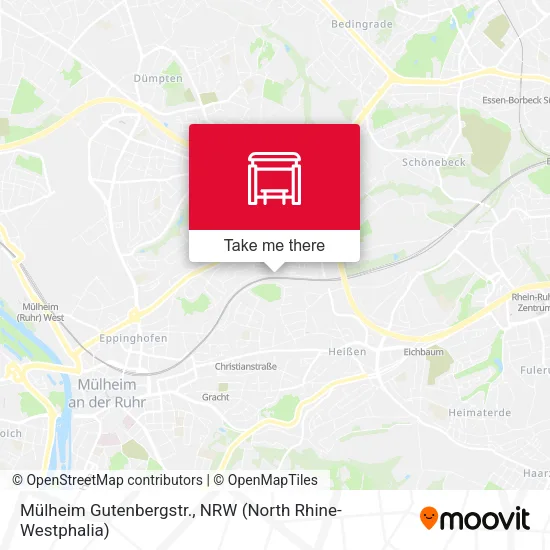 Карта Mülheim Gutenbergstr.