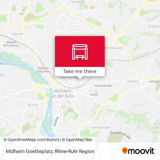 Mülheim Goetheplatz map