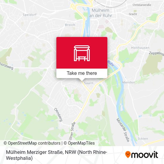 Карта Mülheim Merziger Straße