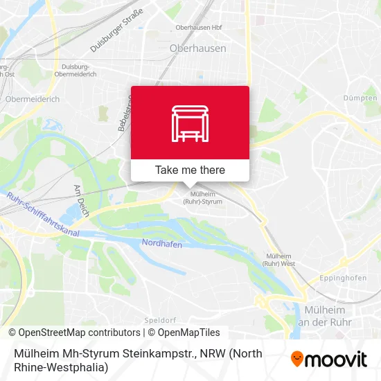 Карта Mülheim Mh-Styrum Steinkampstr.