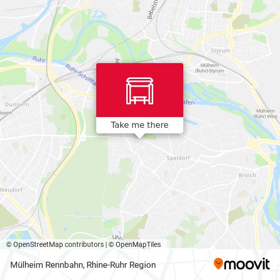 Mülheim Rennbahn map