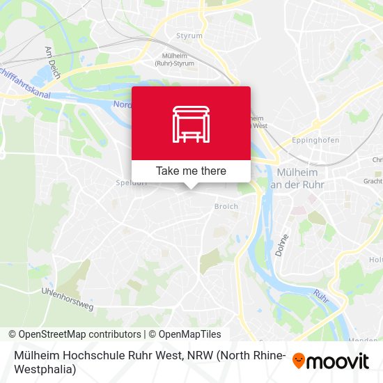 Mülheim Hochschule Ruhr West map