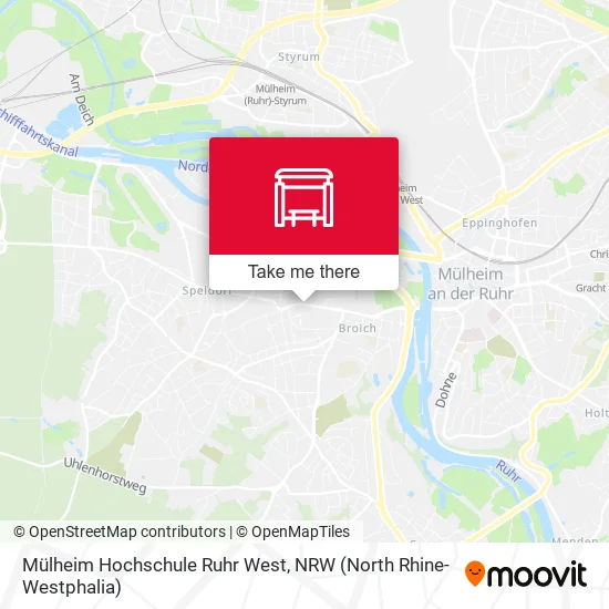 Карта Mülheim Hochschule Ruhr West