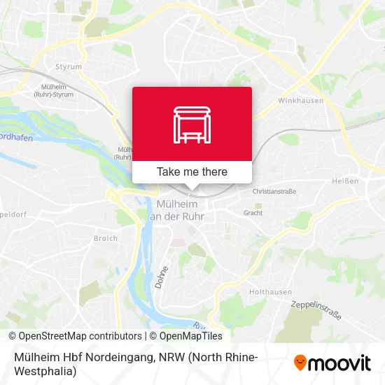 Mülheim Hbf Nordeingang map