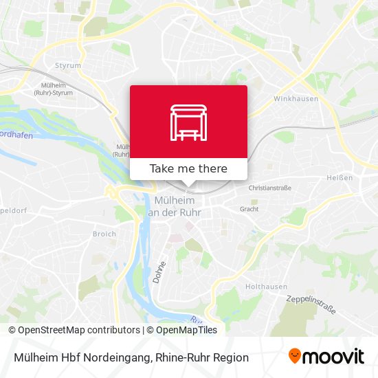 Mülheim Hbf Nordeingang map