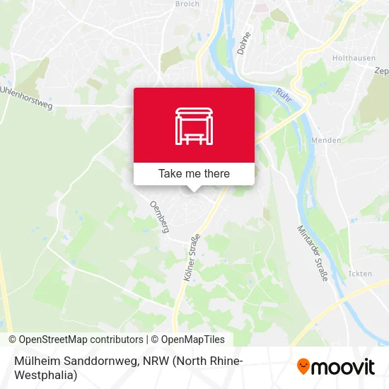 Карта Mülheim Sanddornweg