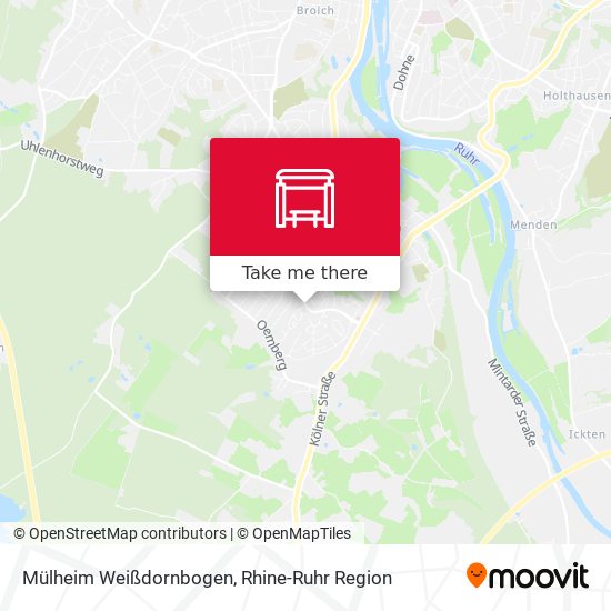 Mülheim Weißdornbogen map