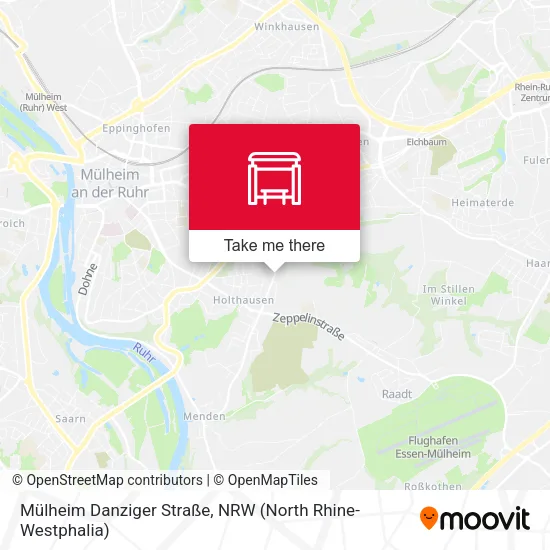 Карта Mülheim Danziger Straße