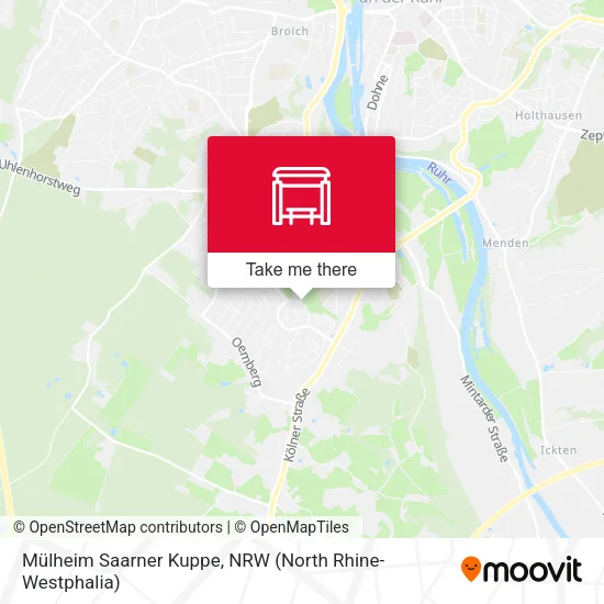 Карта Mülheim Saarner Kuppe