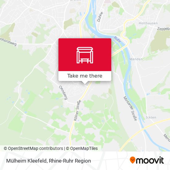Mülheim Kleefeld map