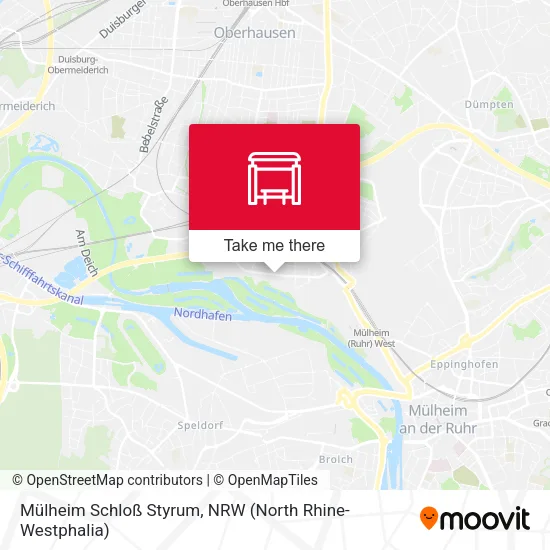 Карта Mülheim Schloß Styrum