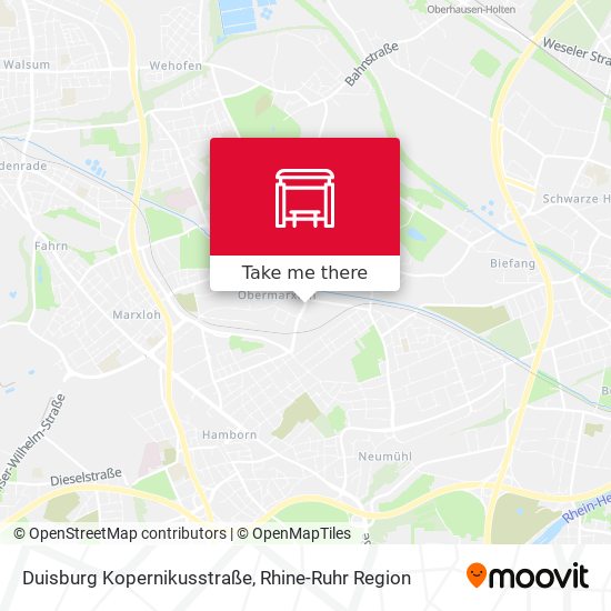 Duisburg Kopernikusstraße map