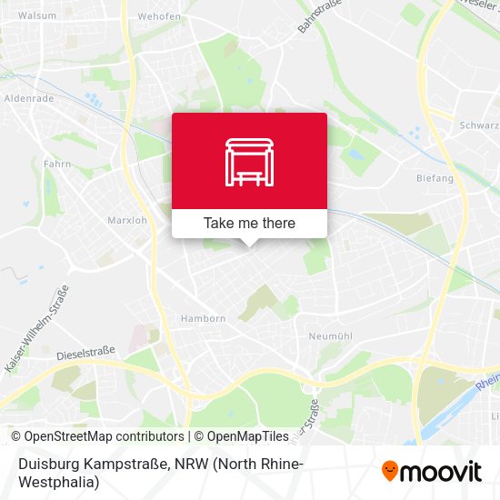 Duisburg Kampstraße map