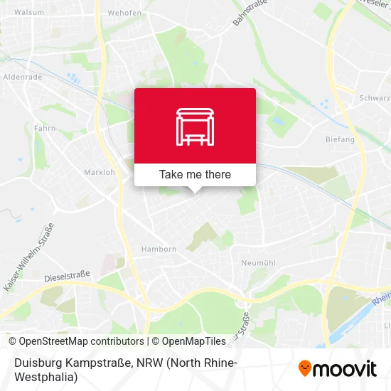 Duisburg Kampstraße map