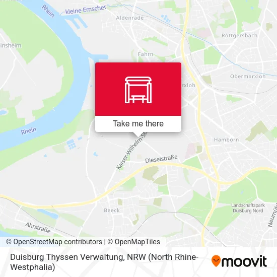 Карта Duisburg Thyssen Verwaltung