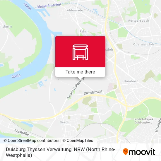 Карта Duisburg Thyssen Verwaltung