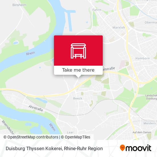 Duisburg Thyssen Kokerei map