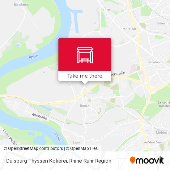 Duisburg Thyssen Kokerei map