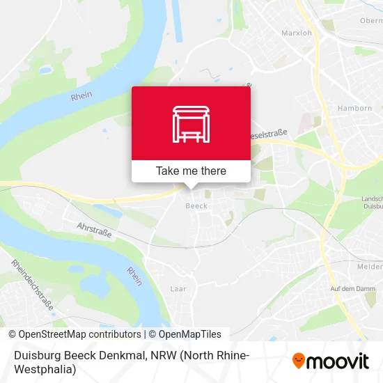 Duisburg Beeck Denkmal map