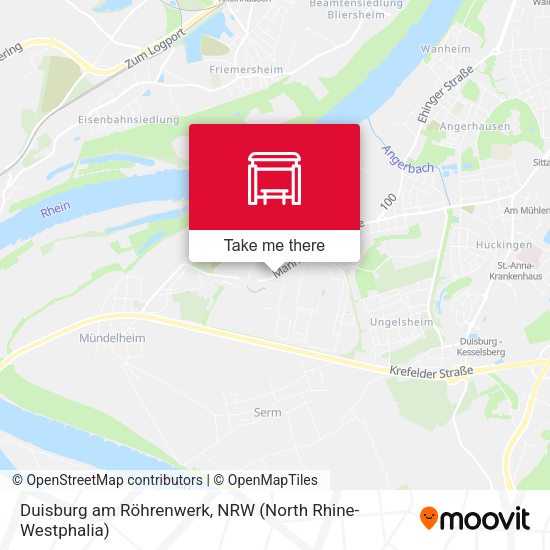 Duisburg am Röhrenwerk map