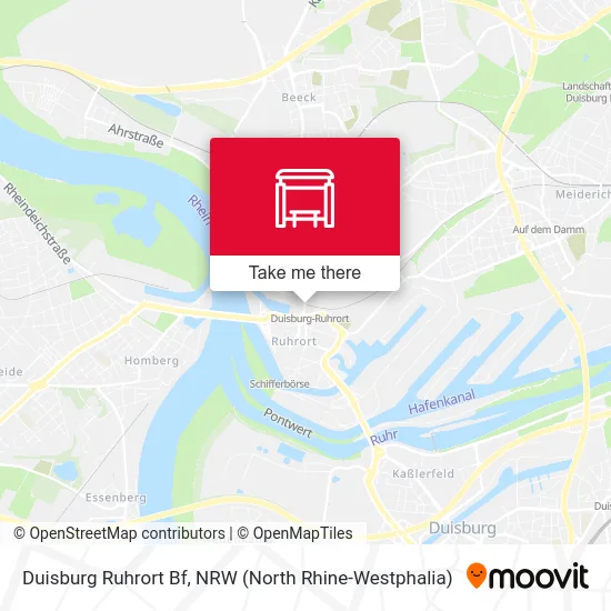 Карта Duisburg Ruhrort Bf
