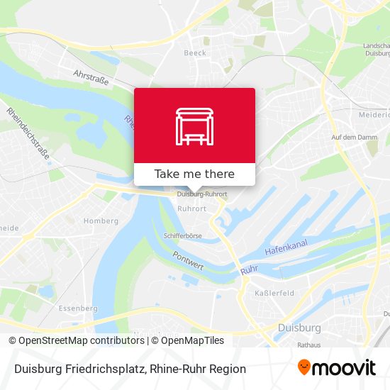Duisburg Friedrichsplatz map