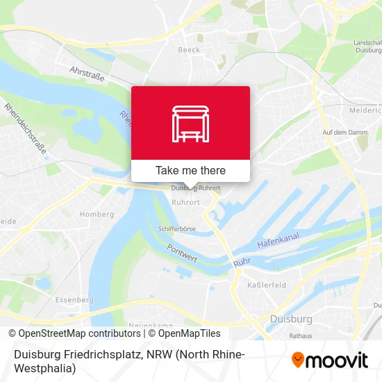 Duisburg Friedrichsplatz map