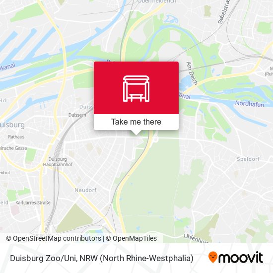 Карта Duisburg Zoo/Uni