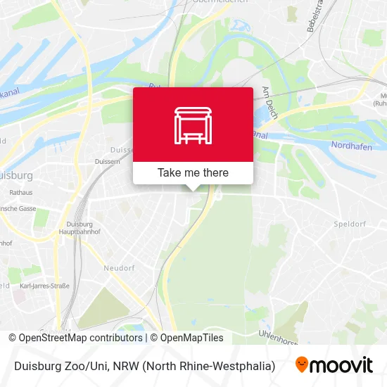 Duisburg Zoo/Uni map