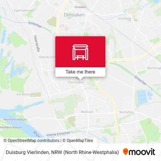 Duisburg Vierlinden map