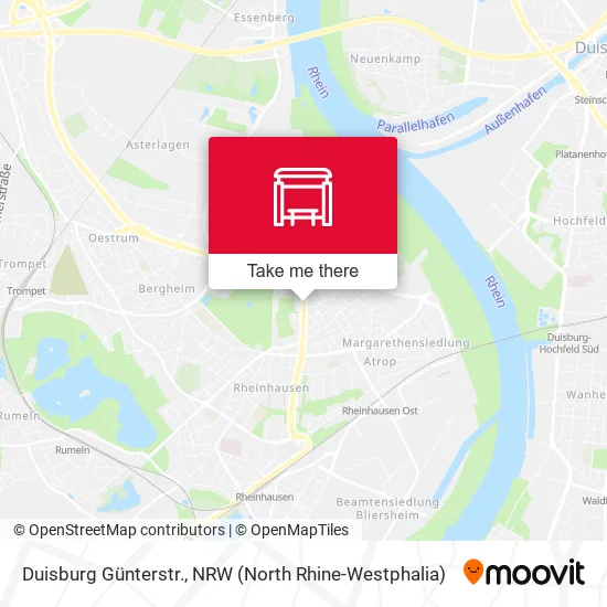 Карта Duisburg Günterstr.